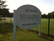 Example: David Lewis Plaza Sign Alderley Edge F