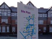 Example: David Lewis Plaza Sign Alderley Edge Site